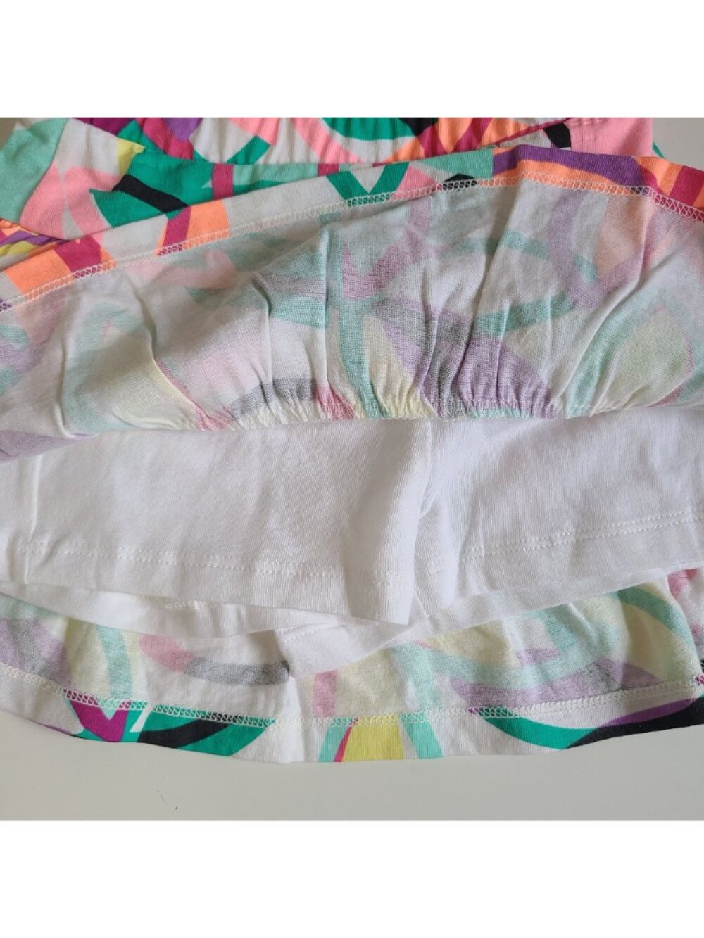 Jumping Beans Girls Cartwheel Scooter Skirt 2T Multicolor Ruffled Spring/Summer - Picture 6 of 6